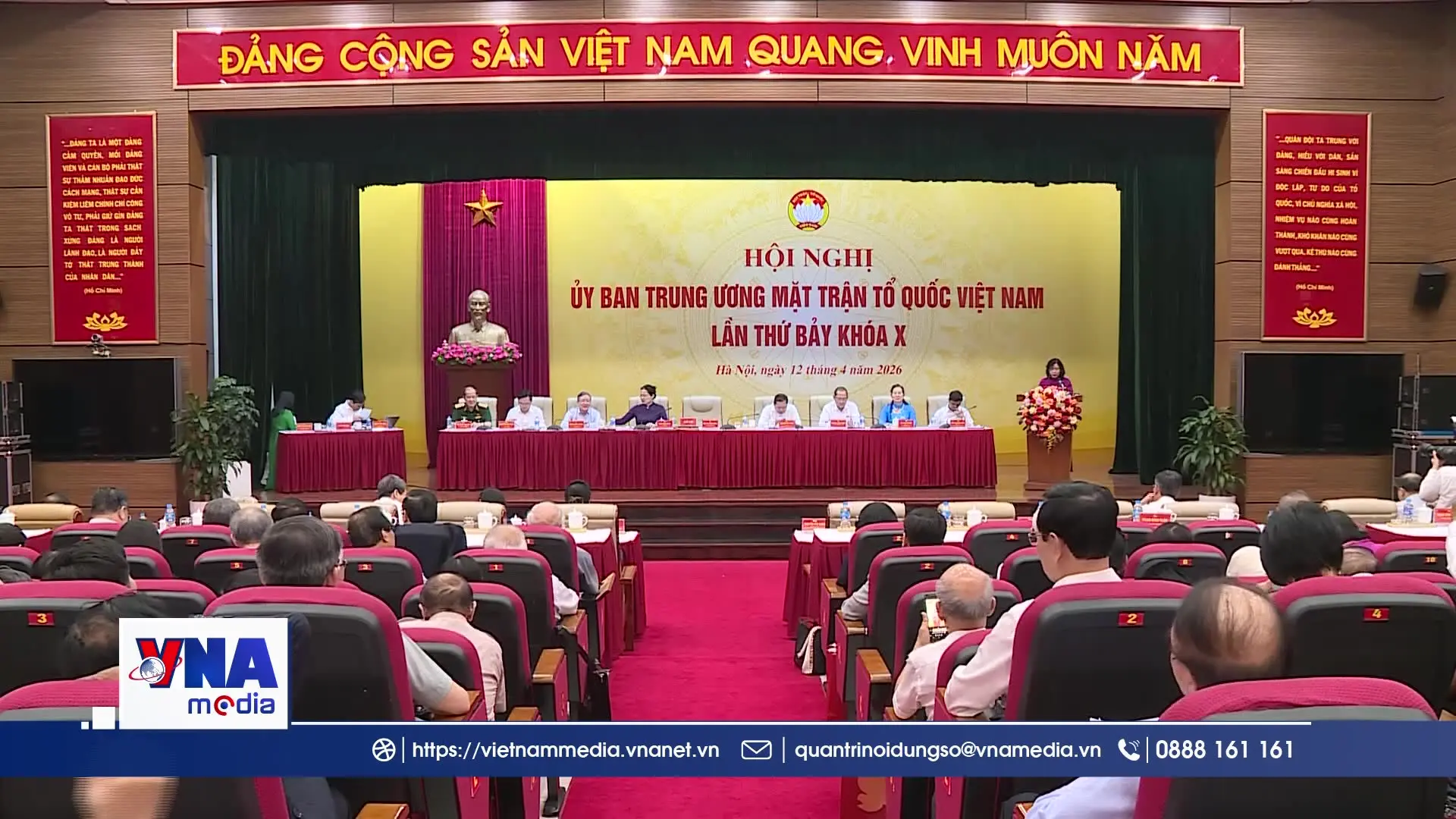 Trạm tin tối ngày 12/4: Đại hội đại biểu Mặt trận Tổ quốc Việt Nam dự kiến diễn ra từ ngày 11-13/5/2026