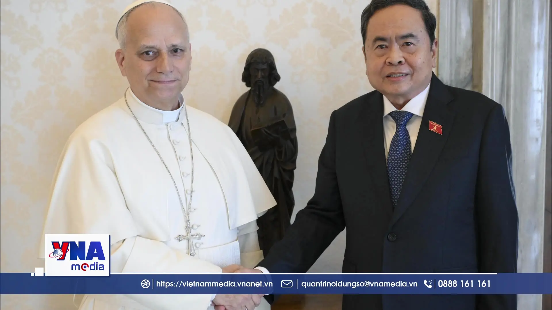 Trạm tin sáng ngày 12/4: Chủ tịch Quốc hội Trần Thanh Mẫn hội kiến Giáo hoàng Tòa thánh Vatican và Thủ tướng Tòa thánh