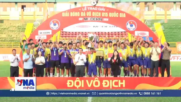 Hà Nội I vô địch Giải bóng đá U15 quốc gia 2026