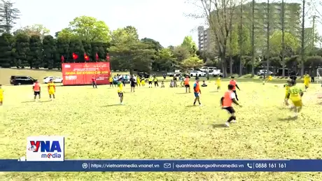 Sôi động giải bóng đá người Việt tại Nhật Bản hướng về Trường Sa