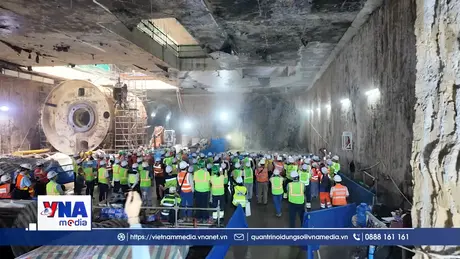 Hoàn thành khoan hầm tuyến metro Nhổn – ga Hà Nội