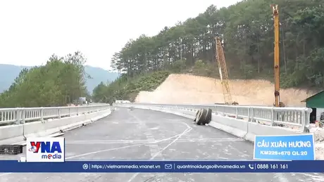 Lâm Đồng sắp thông cầu bắc qua điểm sạt lở trên đèo Mimosa