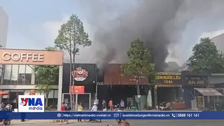 Kịp thời khống chế vụ cháy quán ăn tại Tây Ninh