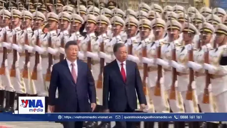 Tổng Bí thư, Chủ tịch Trung Quốc Tập Cận Bình chủ trì Lễ đón chính thức Tổng Bí thư, Chủ tịch nước Tô Lâm