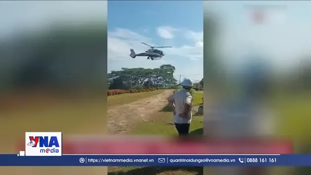 Không có người sống sót trong vụ rơi trực thăng tại Indonesia