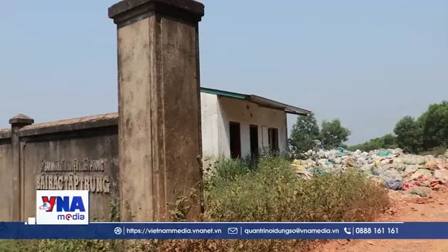 Bãi rác tập trung Triệu Phong quá tải, gây ô nhiễm môi trường