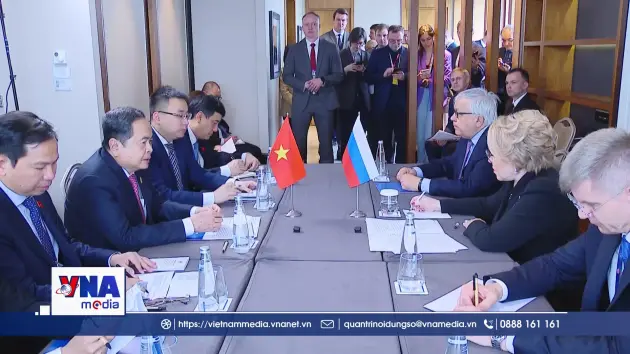 Chủ tịch Quốc hội Trần Thanh Mẫn hội kiến Chủ tịch Hội đồng Liên bang Nga