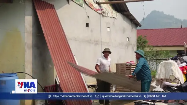 Mưa dông, lốc xoáy gây thiệt hại tại Thái Nguyên và Lào Cai