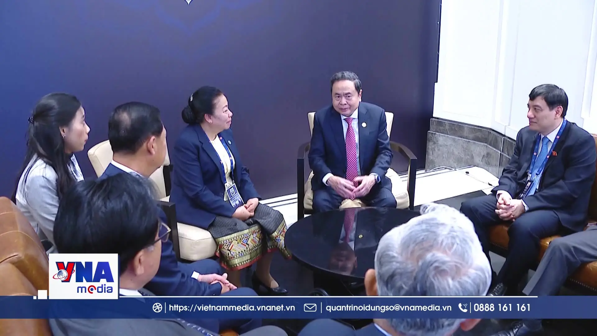 Chủ tịch Quốc hội Trần Thanh Mẫn gặp gỡ lãnh đạo nghị viện các nước