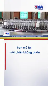 Iran mở lại một phần không phận