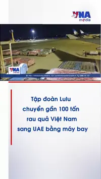 Tập đoàn Lulu chuyển gần 100 tấn rau quả Việt Nam sang UAE bằng máy bay