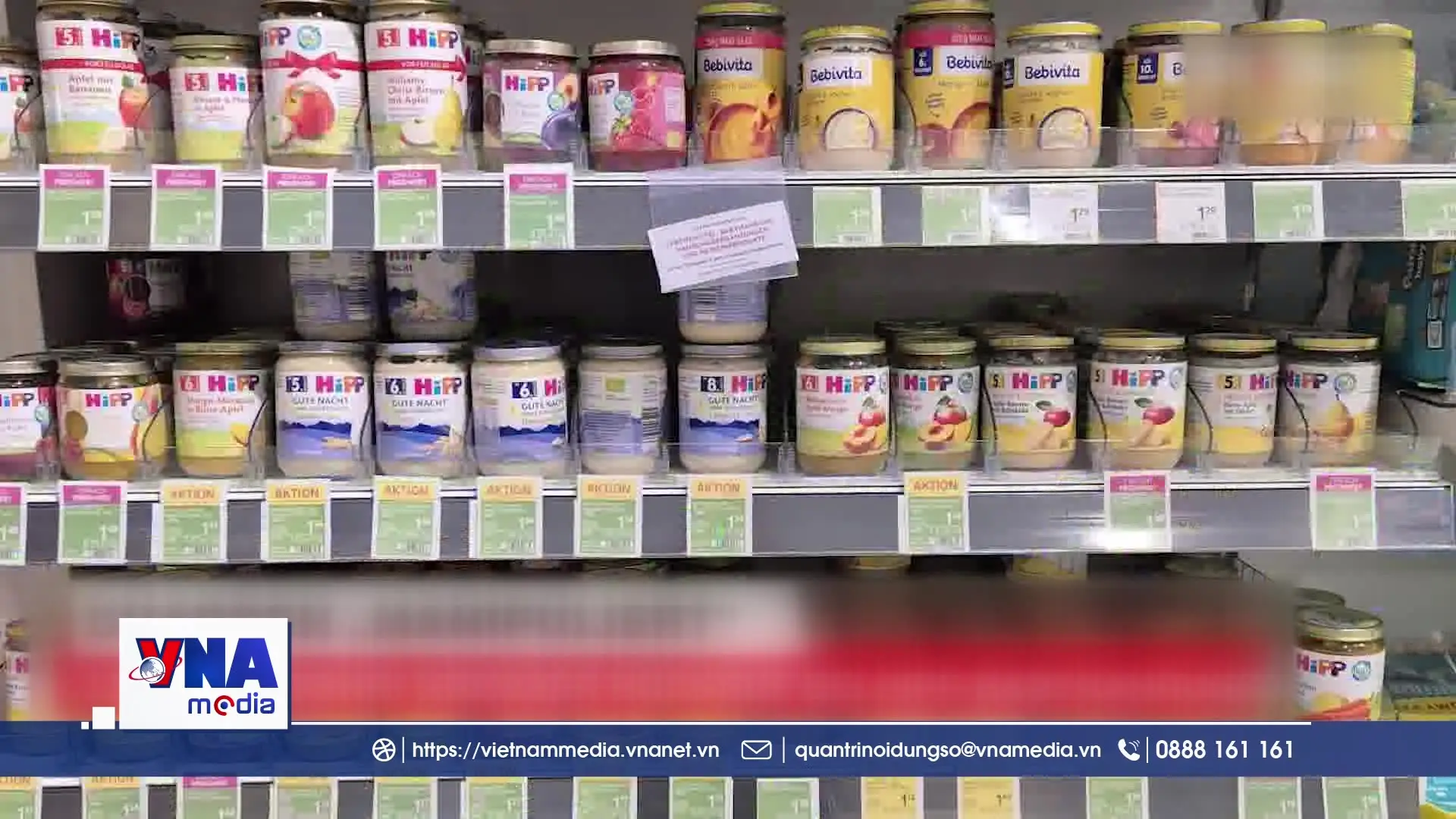 HiPP thu hồi dòng sản phẩm đồ ăn trẻ em đóng lọ tại Áo