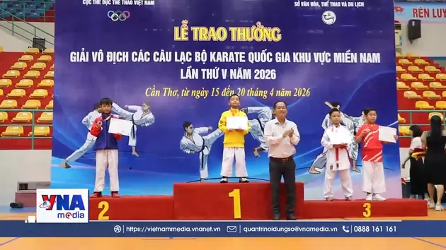 Bế mạc Giải vô địch các câu lạc bộ Karate quốc gia khu vực miền Nam