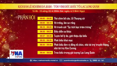 Kịch bản Lễ hội Bình Đà 2026 - Tôn vinh Đức Quốc Tổ Lạc Long Quân
