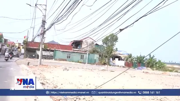 Cáp viễn thông gây mất an toàn tại Quảng Trị