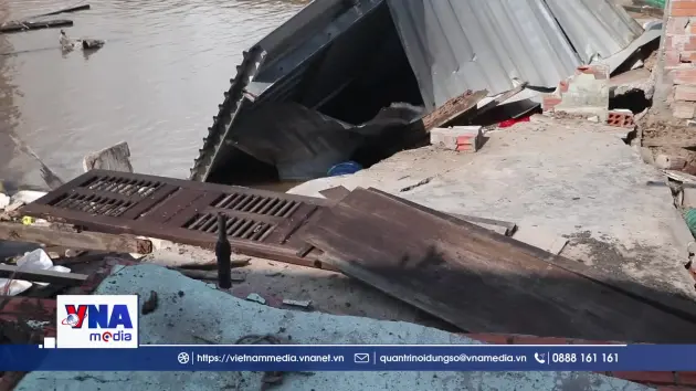 Cà Mau sạt lở nghiêm trọng trên kênh xáng Bạc Liêu – Cà Mau