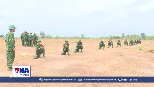Chiến sĩ biên phòng Đắk Lắk vượt khó trên thao trường huấn luyện