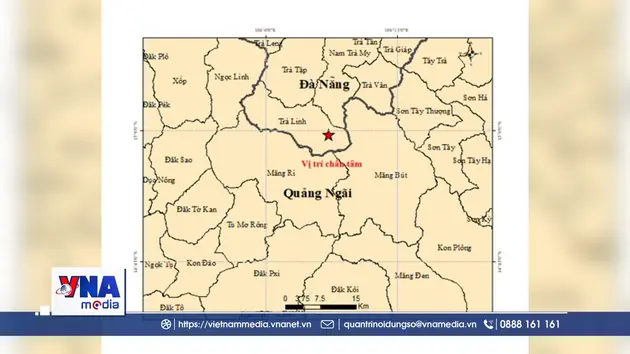 Liên tiếp xảy ra nhiều trận động đất nhẹ tại miền Trung