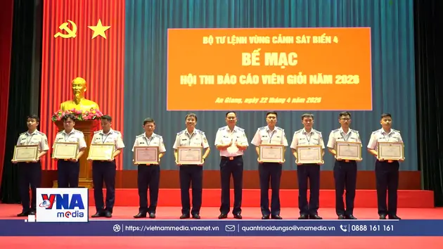 Hội thi báo cáo viên giỏi Vùng Cảnh sát biển 4
