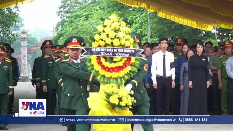 Quảng Trị truy điệu và an táng 8 hài cốt liệt sĩ