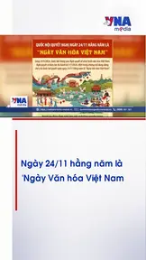 Ngày 24/11 hằng năm là 