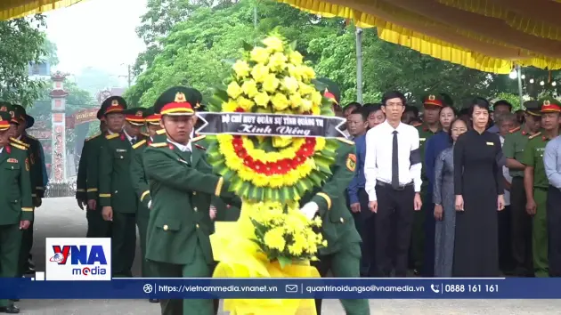 Quảng Trị truy điệu và an táng 8 hài cốt liệt sĩ