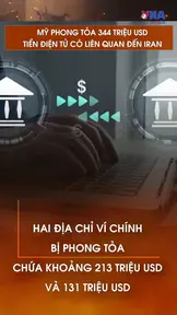 Mỹ phong tỏa 344 triệu USD tiền điện tử có liên quan đến Iran
