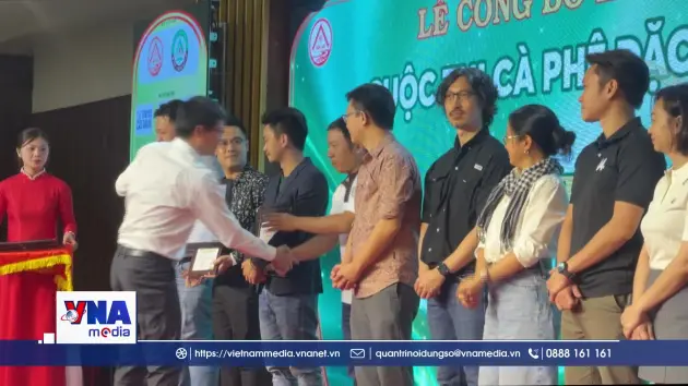 Trao giải Cuộc thi Cà phê đặc sản 2026