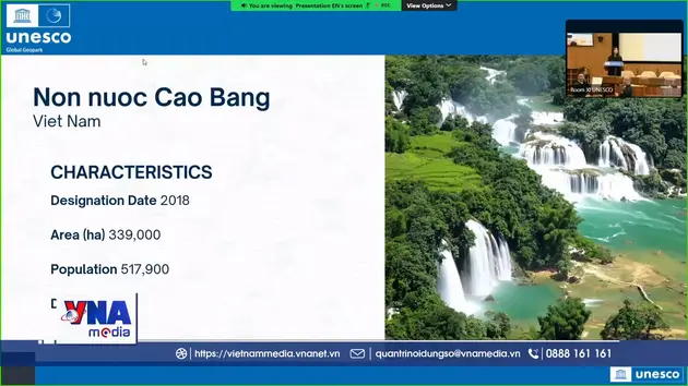 Công viên địa chất Non nước Cao Bằng tiếp tục được UNESCO vinh danh