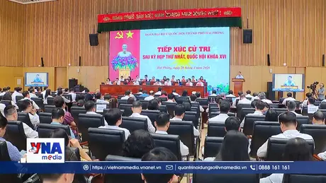 Thủ tướng Lê Minh Hưng tiếp xúc cử tri thành phố Hải Phòng