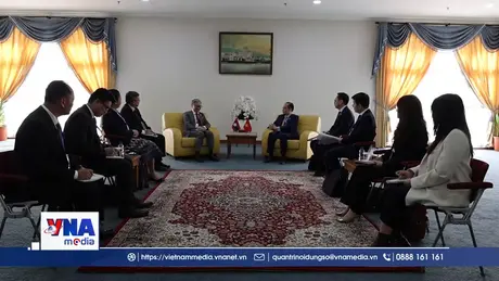 Bộ trưởng Ngoại giao Lê Hoài Trung gặp song phương các Bộ trưởng Ngoại giao ASEAN, EU