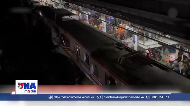 Va chạm tàu hỏa tại Indonesia