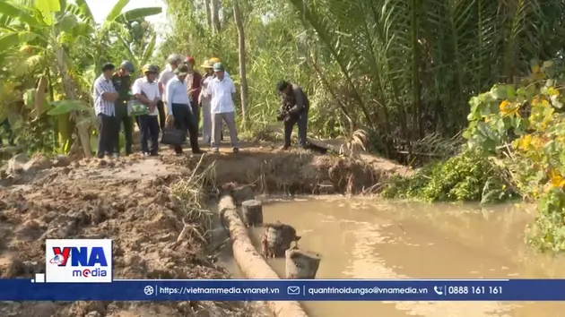 Sạt lở đe dọa nhà dân, hạ tầng tại Cần Thơ