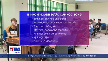Dự kiến 15 nhóm ngành được cấp học bổng 37-55 triệu đồng/năm