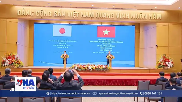 Thủ tướng Lê Minh Hưng và Thủ tướng Takaichi Sanae gặp gỡ báo chí
