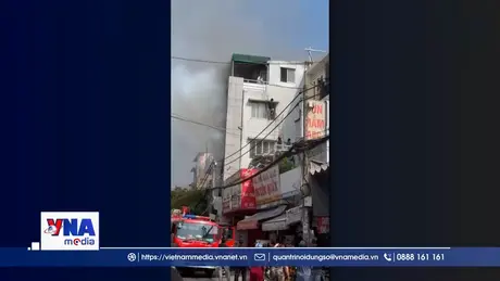 TP.HCM: Cháy nhà nhiều tầng, 3 người được cứu an toàn