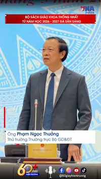 Bộ sách giáo khoa thống nhất từ năm học 2026–2027 đã sẵn sàng