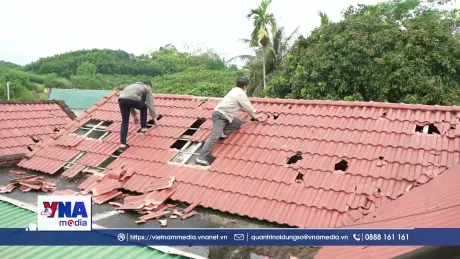 Căng mình khắc phục hậu quả giông lốc, mưa đá