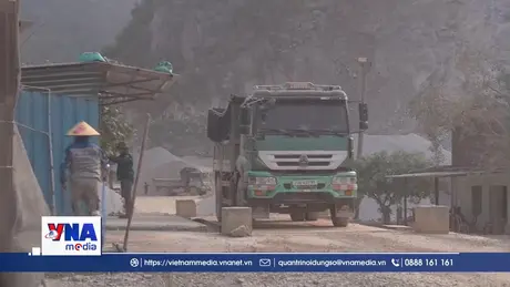 Quảng Trị yêu cầu dừng nổ mìn tại mỏ đá gây ô nhiễm