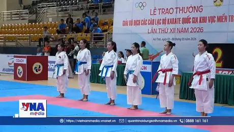 Khai mạc giải Karate các câu lạc bộ quốc gia khu vực miền Trung