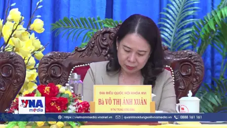 Phó Chủ tịch nước Võ Thị Ánh Xuân tiếp xúc cử tri tỉnh An Giang