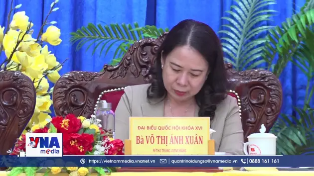 Phó Chủ tịch nước Võ Thị Ánh Xuân tiếp xúc cử tri tỉnh An Giang