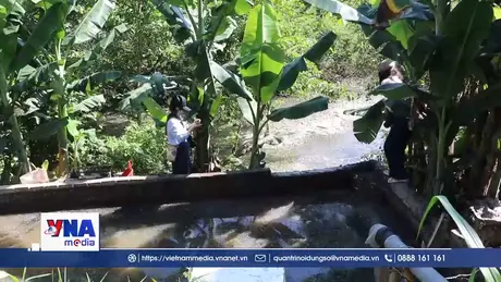 Kiểm tra tình trạng xả thải tại Cụm công nghiệp Tịnh Ấn Tây