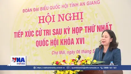 Phó Chủ tịch nước Võ Thị Ánh Xuân tiếp xúc cử tri tỉnh An Giang