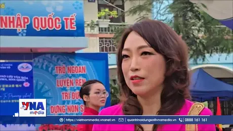 Học sinh Hải Phòng được giao lưu và các nghệ sĩ Hàn Quốc