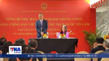 Tổng Bí thư, Chủ tịch nước Tô Lâm gặp gỡ cộng đồng người Việt Nam tại Sri Lanka