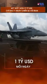 Mỹ “đốt” hơn 77 tỷ USD chỉ sau 71 ngày chiến sự với Iran