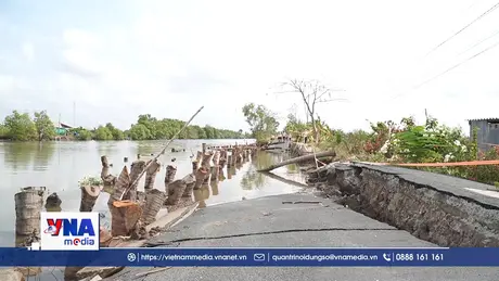 Sớm khắc phục sụt lún ảnh hưởng lưu thông của người dân tại Cà Mau