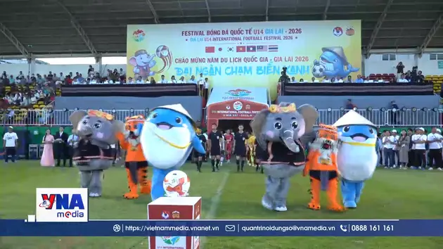 Khai mạc Festival Bóng đá U14 quốc tế Gia Lai 2026
