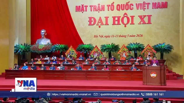 Trạm tin trưa ngày 12/5: Khai mạc trọng thể Đại hội đại biểu toàn quốc MTTQ Việt Nam lần thứ XI